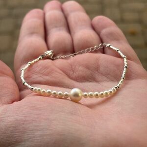 Alloy Chain FRESHWATER PEARL BRACELET